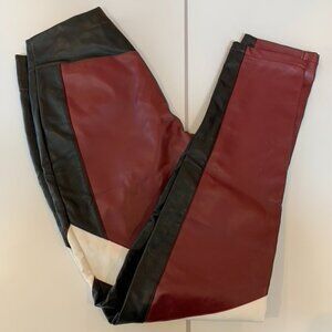 Fabulous Tri-Coloured Leather Trousers